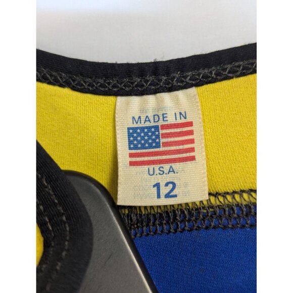 Youth Size 12 DiveMaster Shorty Wetsuit Black & Yellow Neoprene USA-Made - Picture 3 of 4